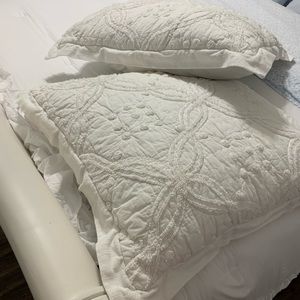 Pottery Barn Euro shams.